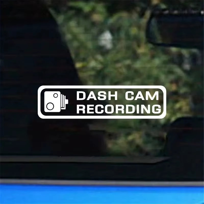1 Pc Charmimg DASH CAM RECORDING Car Sticker Windshield Decal HD CAMERA CAM Auto Performance Parts Auto Performance Body